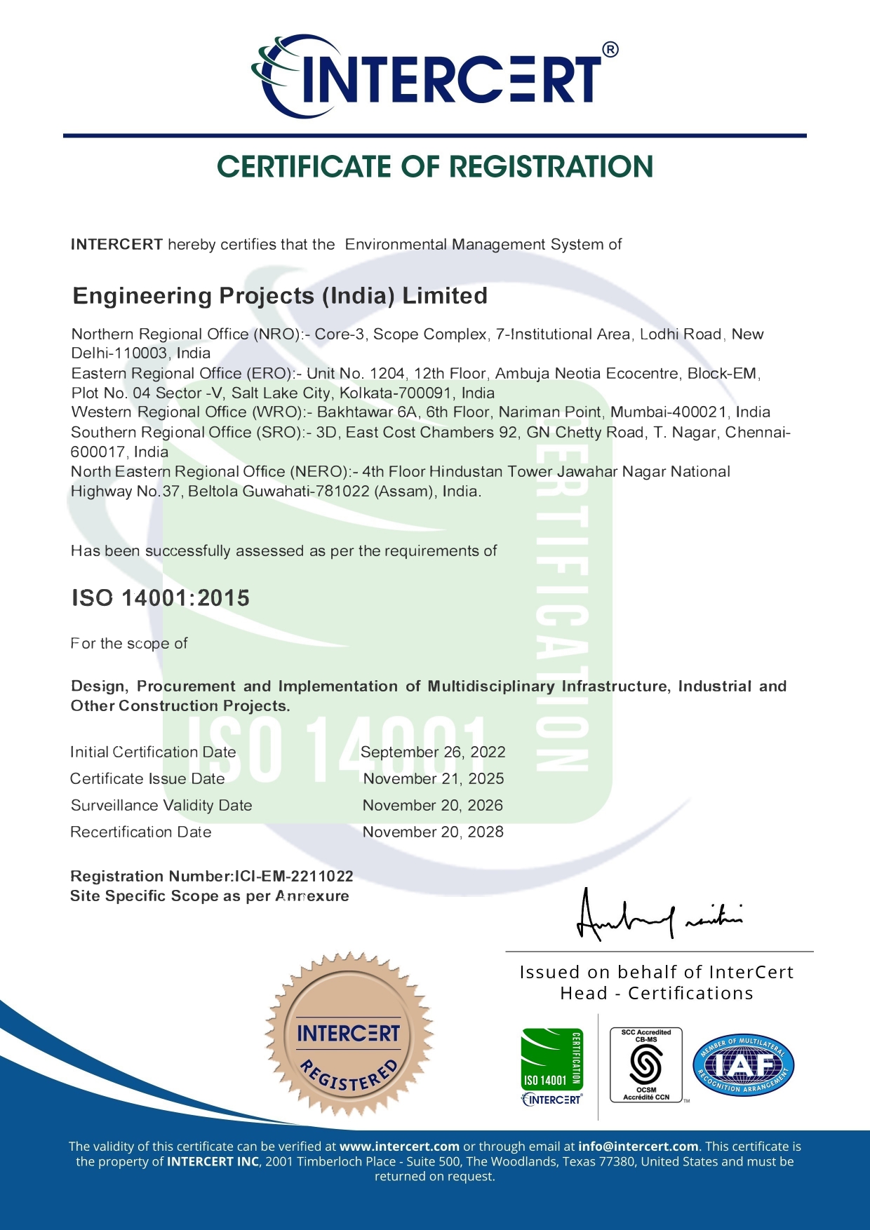 ISO Certification